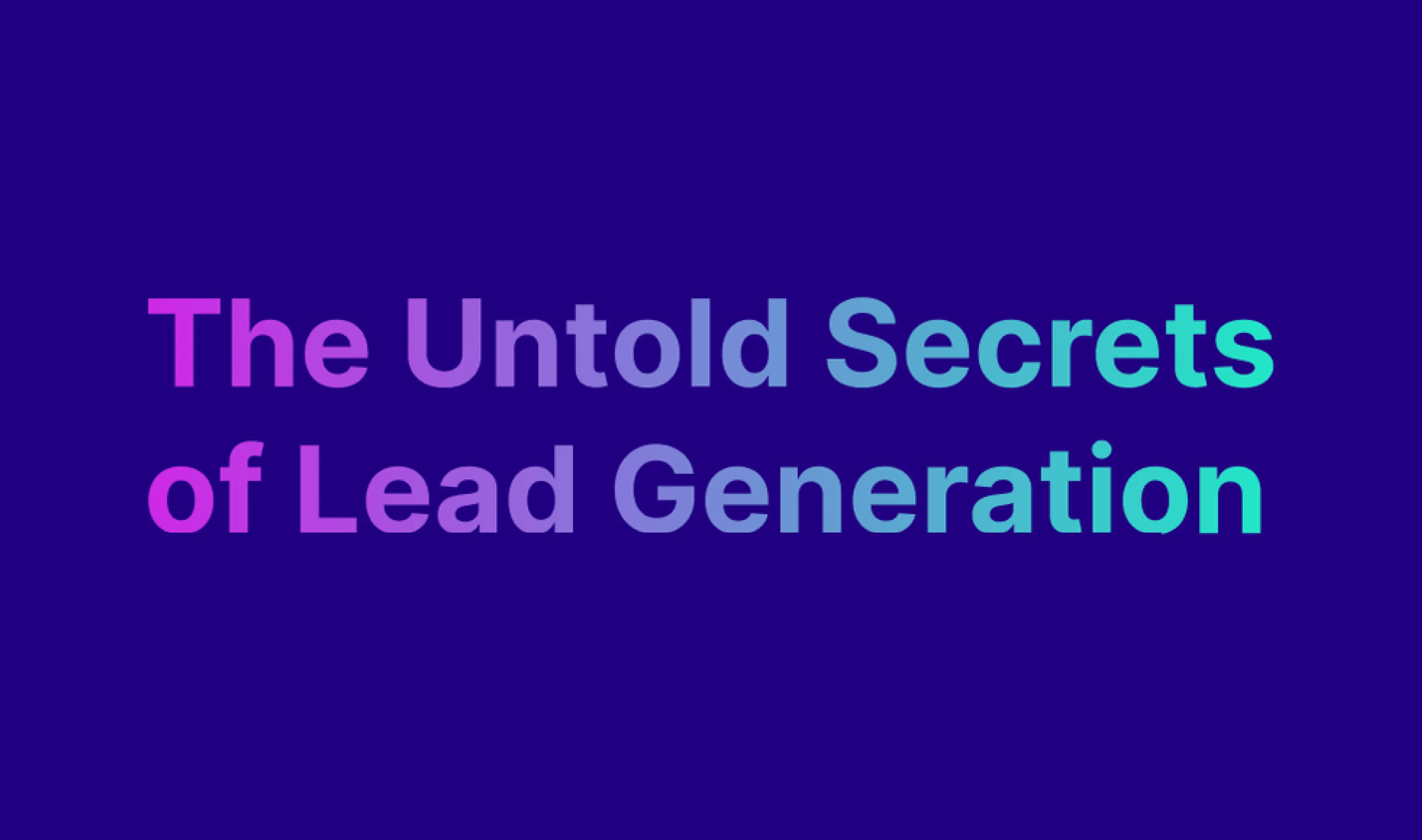 50 Smart Lead Generation Strategies for 2024